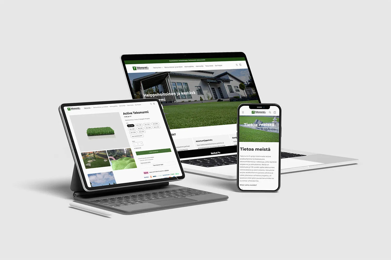 Tekonurmi.fi – 30 vuoden kokemus ja kokonaan uusi verkkokauppa Shopifylla - Growly Oy